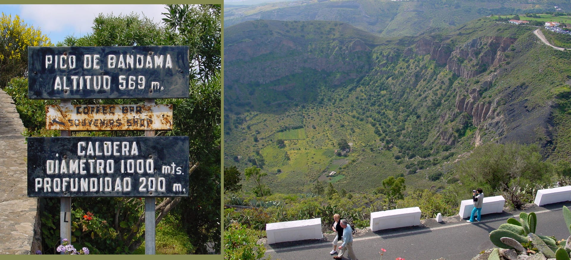 Bandama Caldera volcanic crater, Gran Canaria